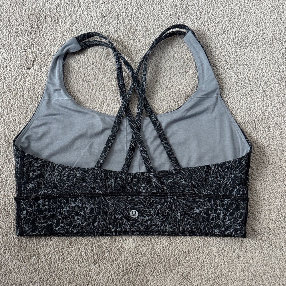 Lululemon energy long line sports bra Size